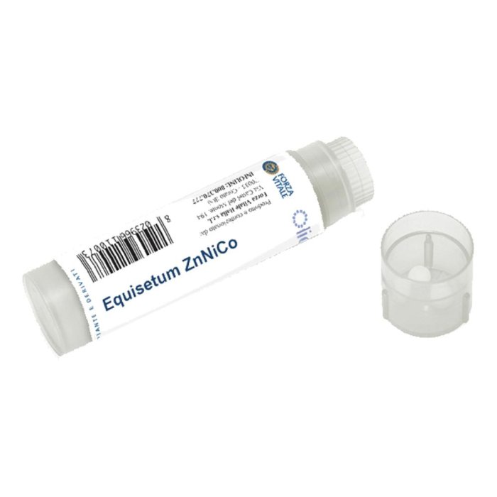 Equisetum Zn/Ni/Co 100 globuli - oligogranuli omeopatici Equisetum con zinco nichel e cobalto