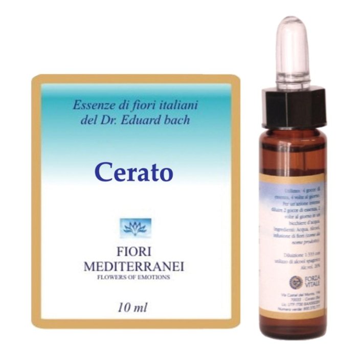 Cerato Fiori Mediter Gocce 10 ml – Essenza Naturale Floriterapia per Equilibrio Emotivo