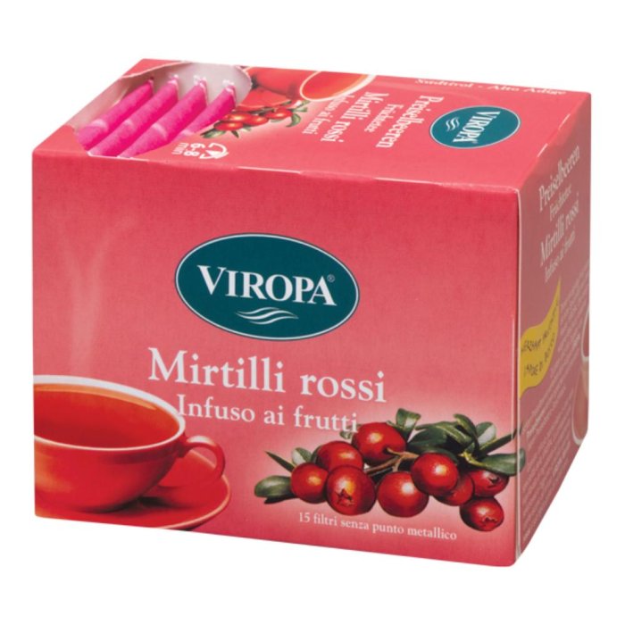 Viropa Infuso Ai Frutti Mirtilli Rossi 15 Filtri