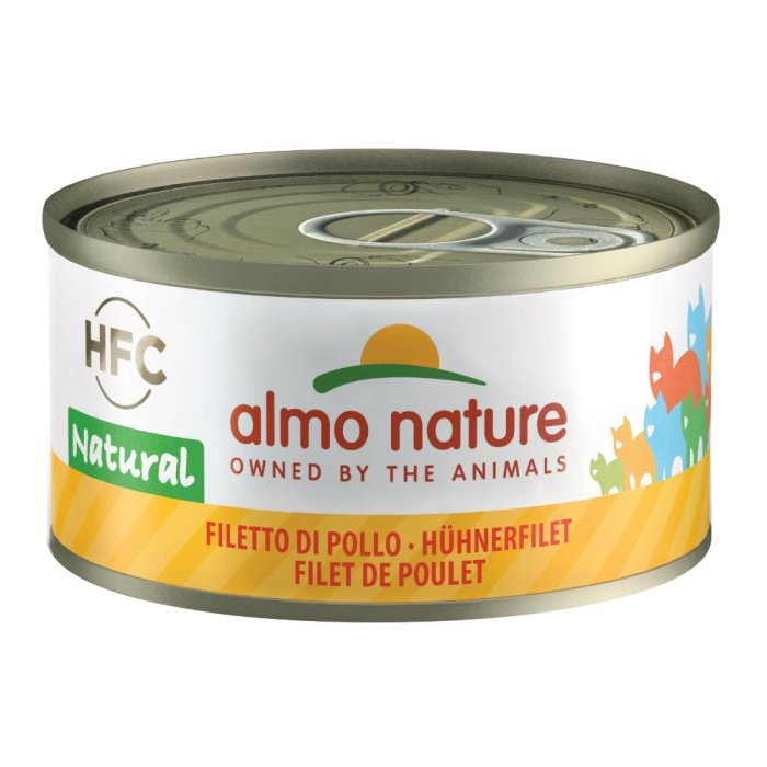 Almo Cat Nature filetto 70 g - alimento complementare per gatti con filetto di carne o pesce