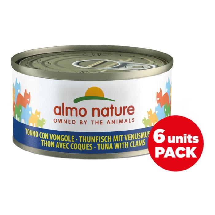 Almo Nature Cibo Umido per Gatti al Tonno e Vongole 70 g