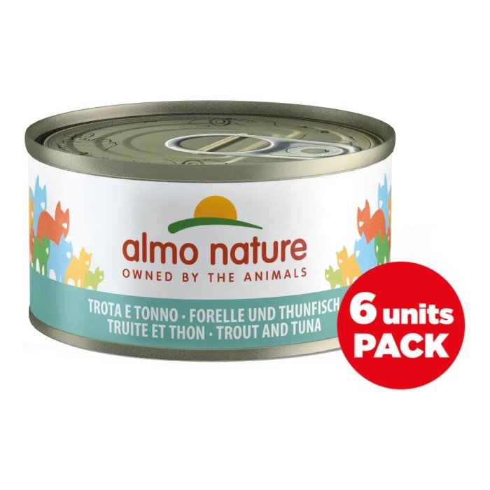 Almo Nature Cibo Umido per Gatti Trota e Tonno 70 g