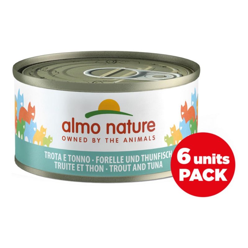 Almo Nature Cibo Umido per Gatti Trota e Tonno 70 g