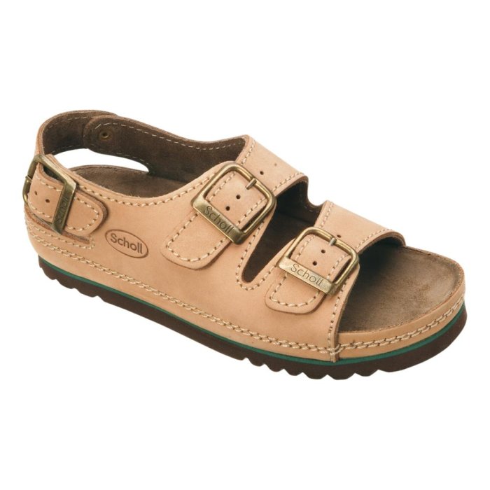 Dr.scholl's Div.footwear Air Bag Back Strap Nubuck Unisex Bioprint Cuoio 41