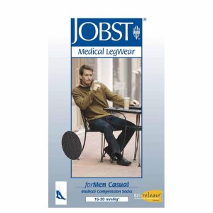 Jobst For Men Classic gambaletto nero M - calza elastica da uomo a compressione graduata