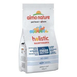 Almo Nature Holistic Crocchette per Gatti al Pesce 400 g Cibo Secco Completo