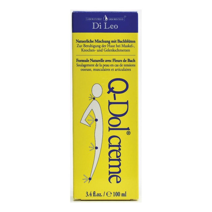 Laboratorio Erboristico Di Leo Q-Dol Crema Crema Naturale ai Fiori di Bach,100 ml