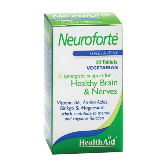 Neuroforte 30 Capsule Integratore per Sistema Nervoso, Memoria e Concentrazione