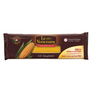 Le Veneziane Spaghetti di Mais 250 g – Pasta di Mais Senza Glutine di Alta Qualità