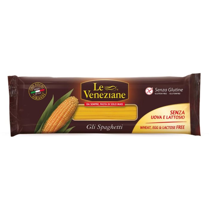 Le Veneziane Spaghetti di Mais 250 g – Pasta di Mais Senza Glutine di Alta Qualità