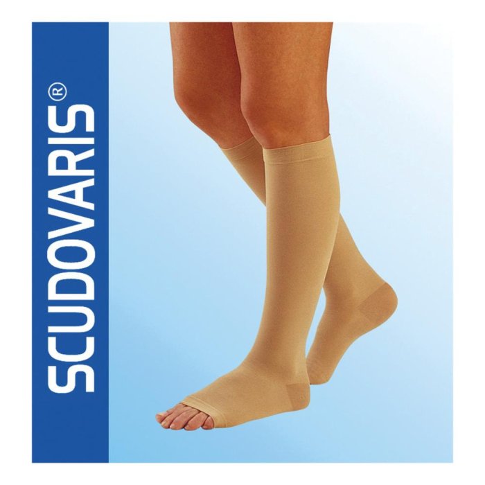 Scudovaris Mathias Gambaletto a Compressione Graduata Classe 2 Punta Aperta Maglia Fine Misura 3