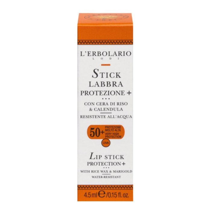 L'Erbolario Stick Labbra SPF50+ Calendula e Cera di Riso 4,5 ml