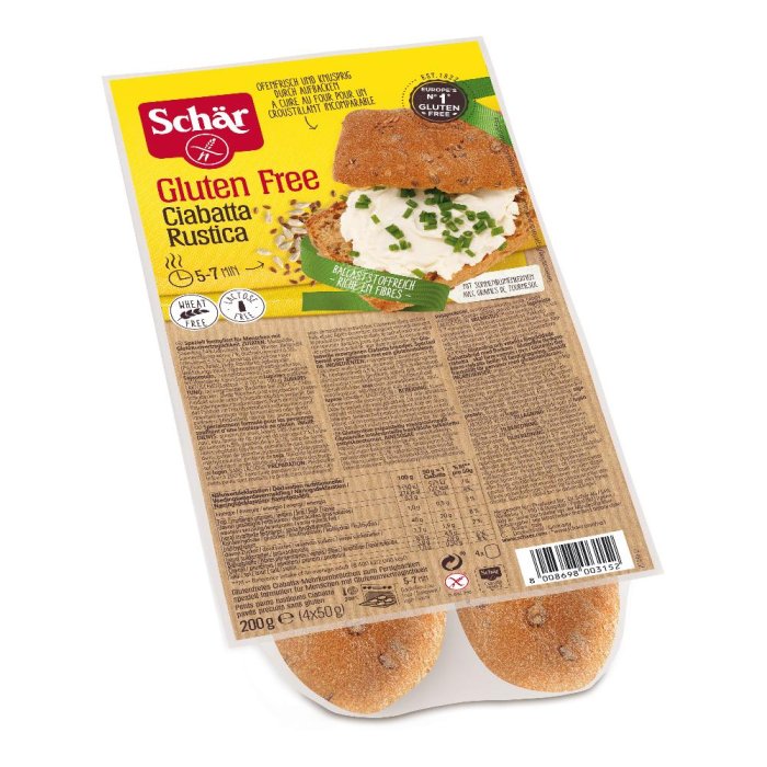Schar Pane Ciabattine Rustiche 2 x 100 g