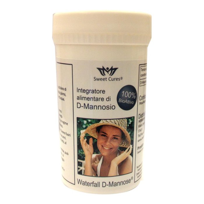 Waterfall D-Mannosio Polvere 50 g Integratore di Mannosio Puro per Benessere Vie Urinarie e Cistite
