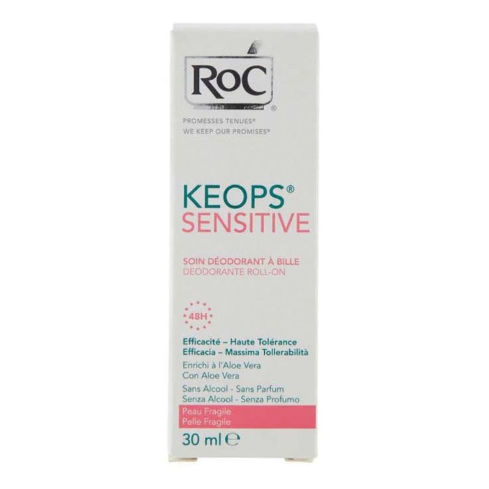 RoC  Deodoranti Keops Deodorante Roll-on Sensitive Pelle Fragile 30 ml