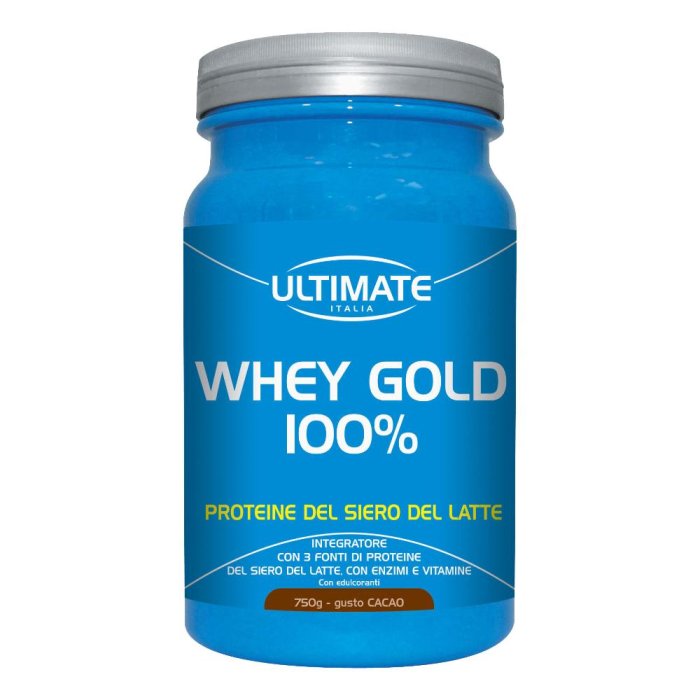 Ultimate Italia Whey Gold 100% Proteine Gusto Cacao 750 g
