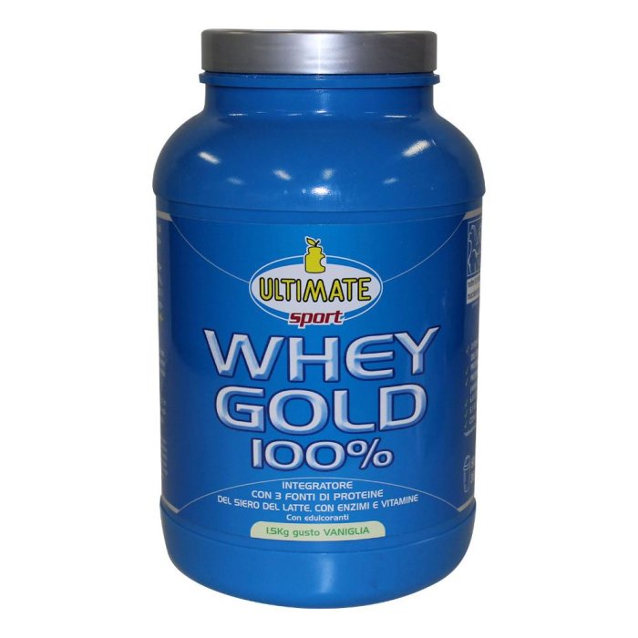 Ultimate Whey Gold 100% vaniglia 1,5 kg - proteine del siero del latte gusto vaniglia