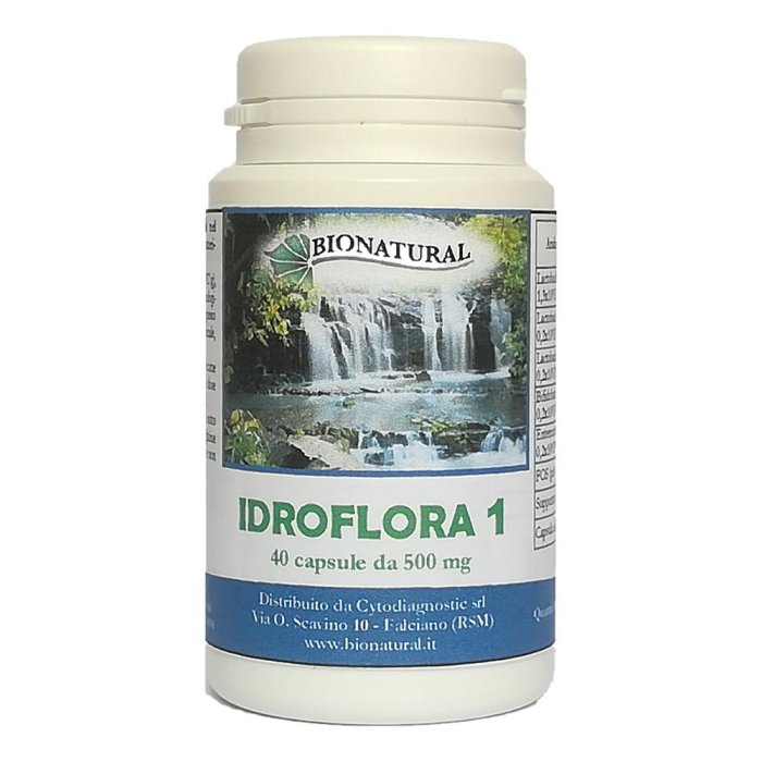 Idroflora 1 40 capsule 16 g - integratore probiotico per flora intestinale