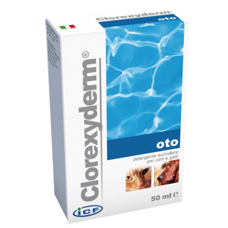 ICF Farmaceutici  Animali Domestici Clorexyderm Oto Cani Gatti 50 ml