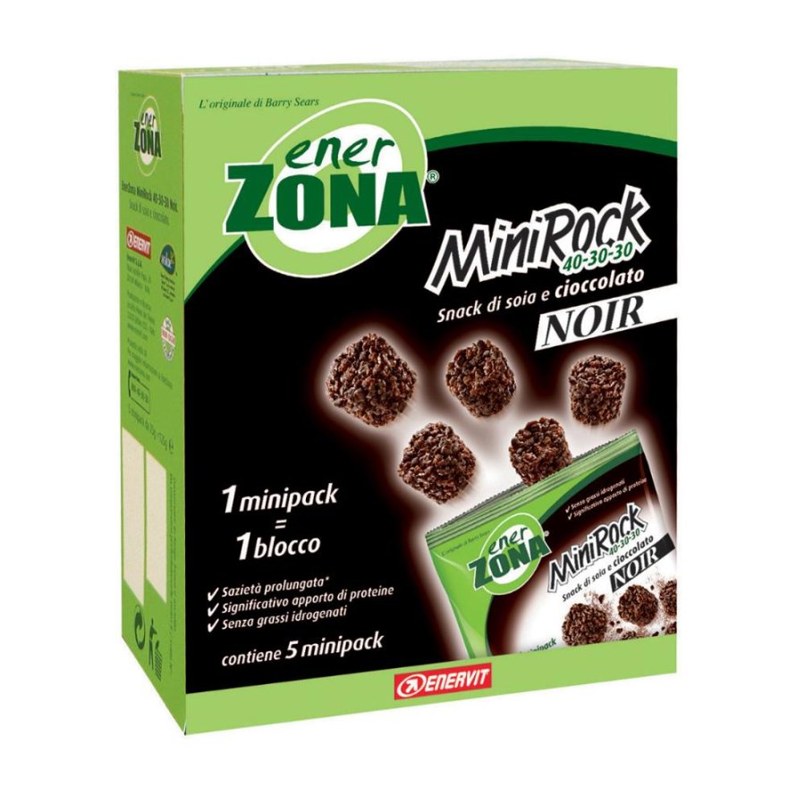 Enerzona Alimentazione Dieta A Zona Bites Cioccolato Fondente 40-30-30 5 Minipack Da 24 Grammi