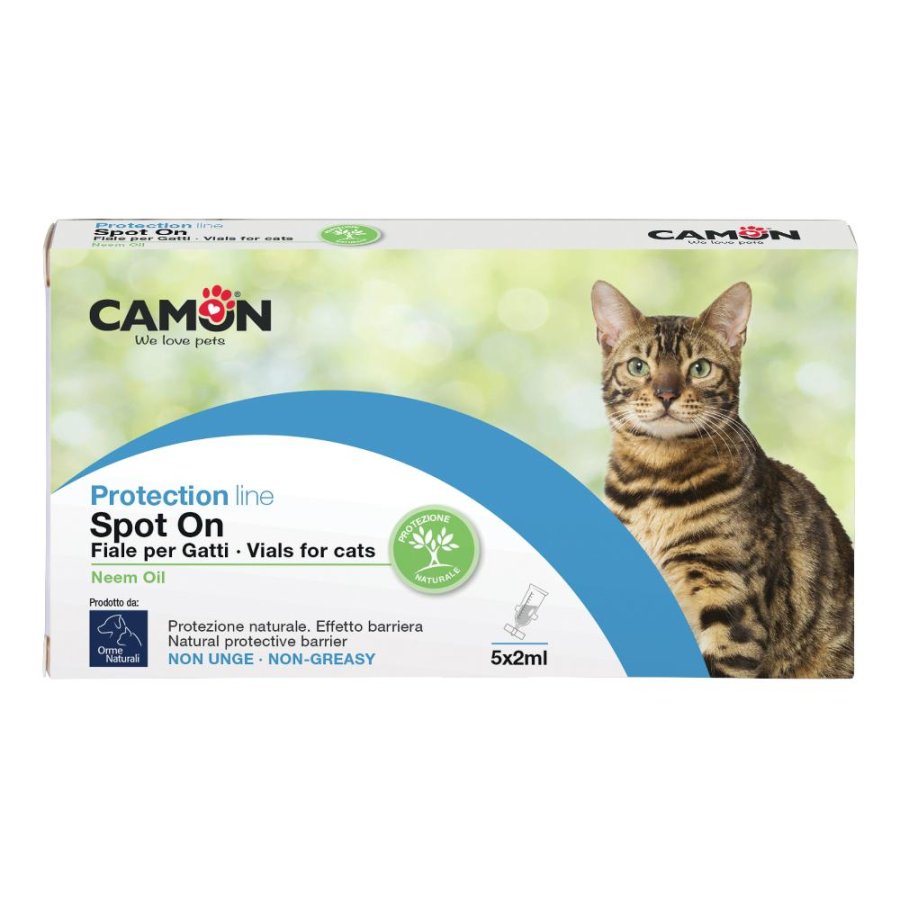 Protection Spot-On gatto 5x2 ml - antiparassitario spot-on per gatti Protection Spot-On gatto 5x2 ml - antiparassitario spot-on per gatti