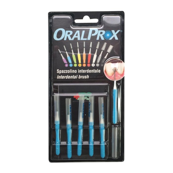 Ids Oralprox Blister Da 6 Spazzolini Interdentali Misura 1 Colore Azzurro