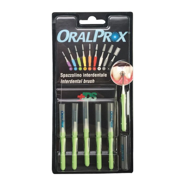 Ids Oralprox Blister Da 6 Spazzolini Interdentali Misura 2 Colore Verde