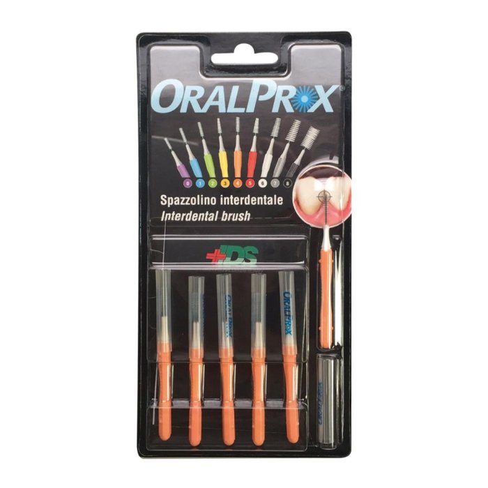 Ids Oralprox Blister Da 6 Spazzolini Interdentali Misura 4 Colore Arancione