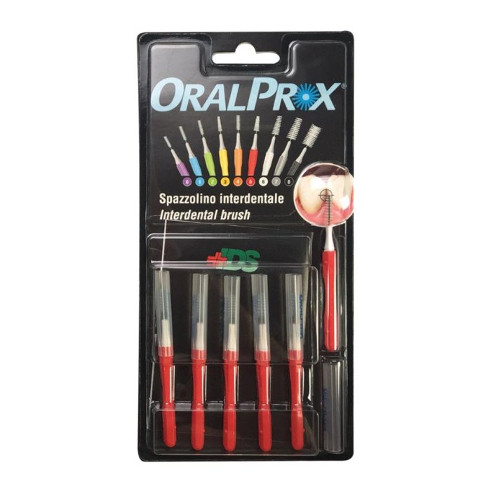 Ids Oralprox Blister Da 6 Spazzolini Interdentali Misura 5 Colore Rosso