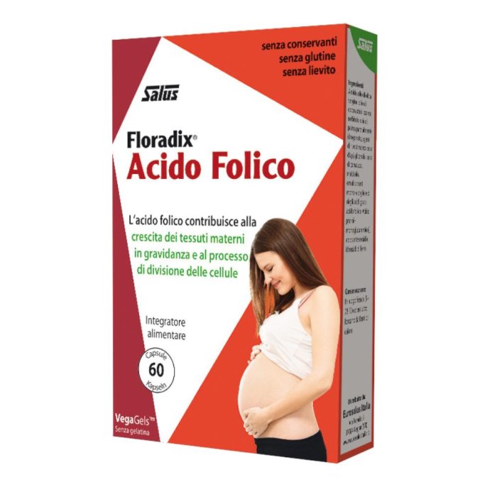 Salus Haus Floradix Acido Folico Integratore Gravidanza 60 Capsule
