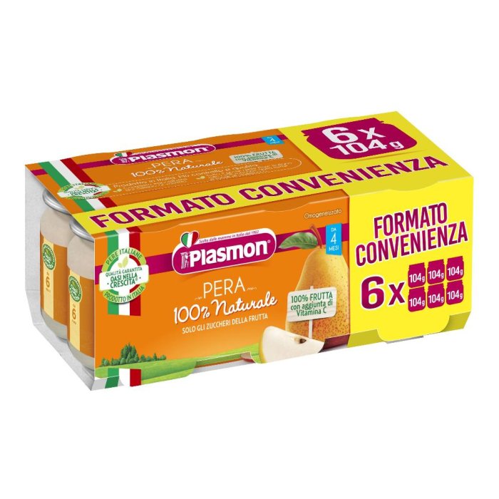 Plasmon Omogeneizzato Pera 6 X 104 G