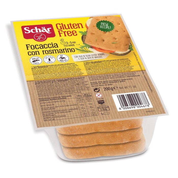 Dr.schar Schar Focaccia Rosmarino 200 G