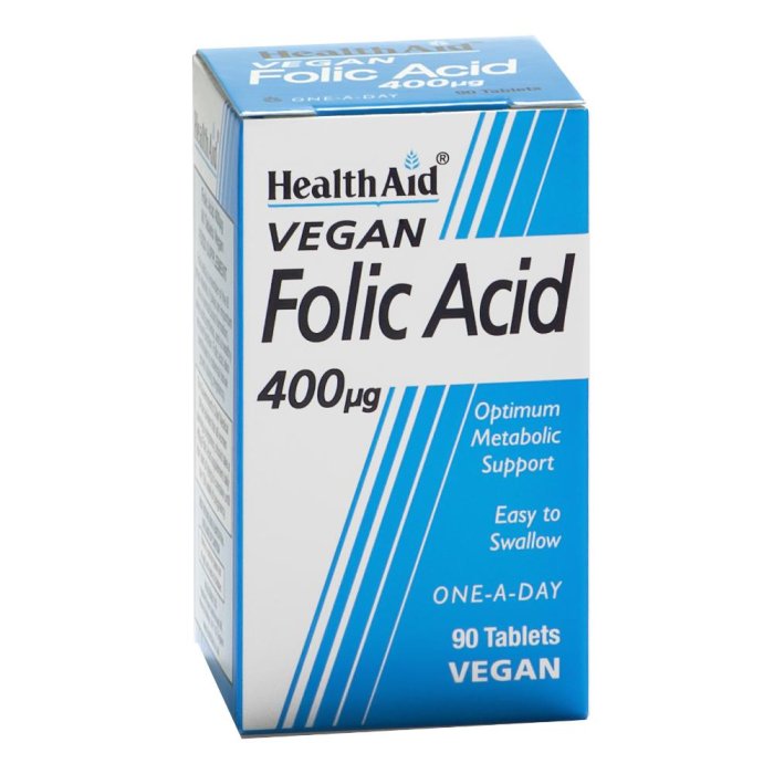 Acido folico Health Aid 90 capsule integratore di folati per gravidanza e stanchezza