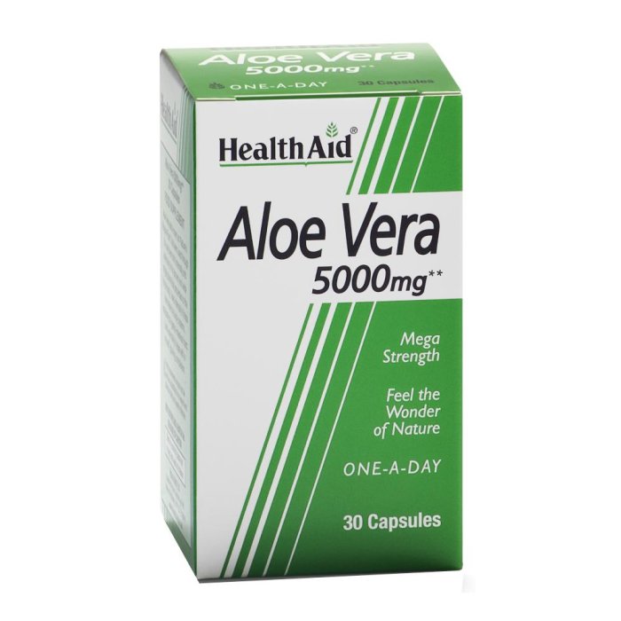 Aloe Vera Integratore 30 Capsule Health – Benessere Intestinale, Digestione Naturale e Depurazione