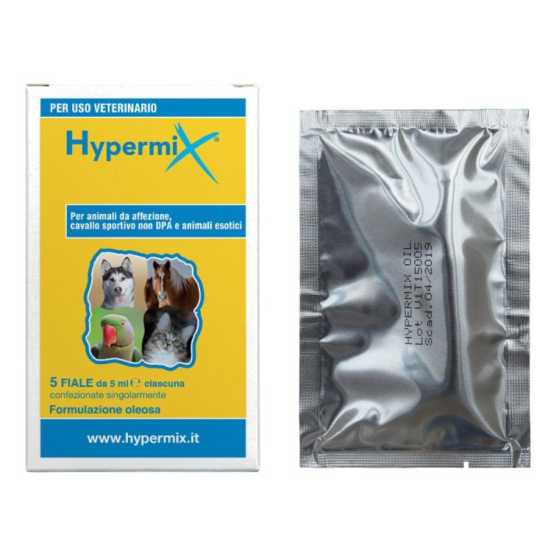 Hypermix Miscela di Oli per Terapia di lesioni esterne Uso Veterinario 5 fiale