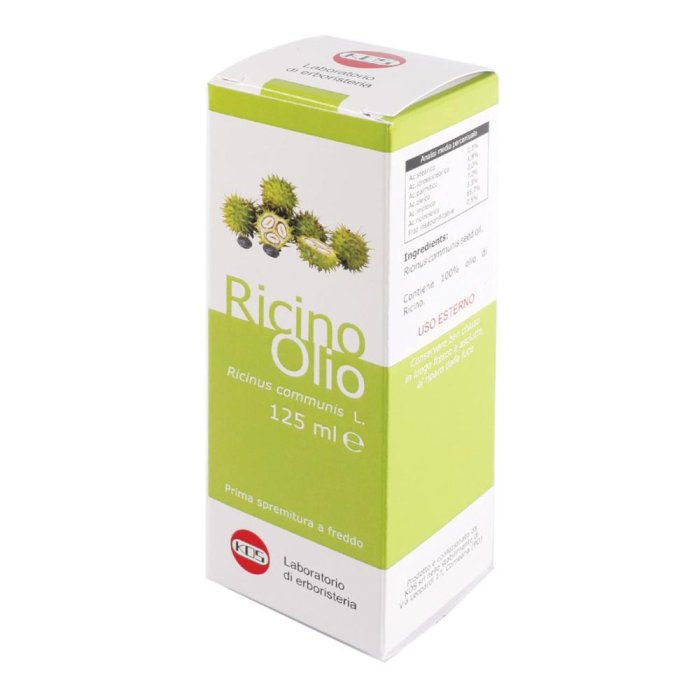 Kos Olio di Ricino Ricinus communis Spremitura a Freddo 125ml
