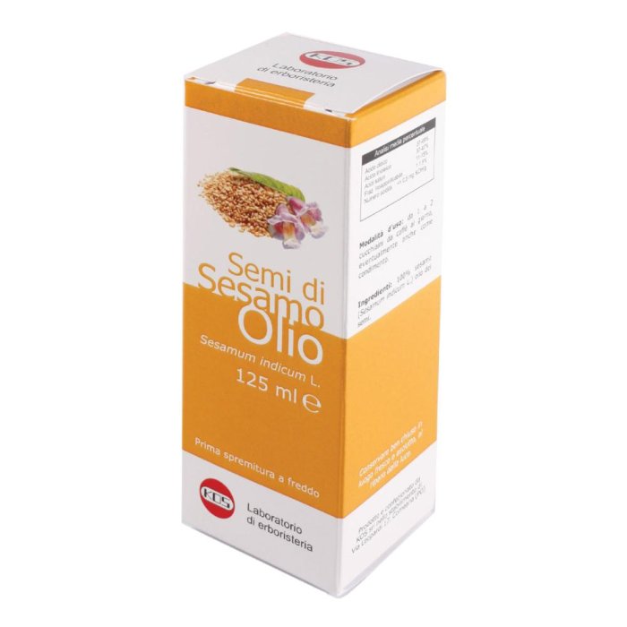 Olio di sesamo 125 ml - olio di sesamo per uso alimentare e cosmetico