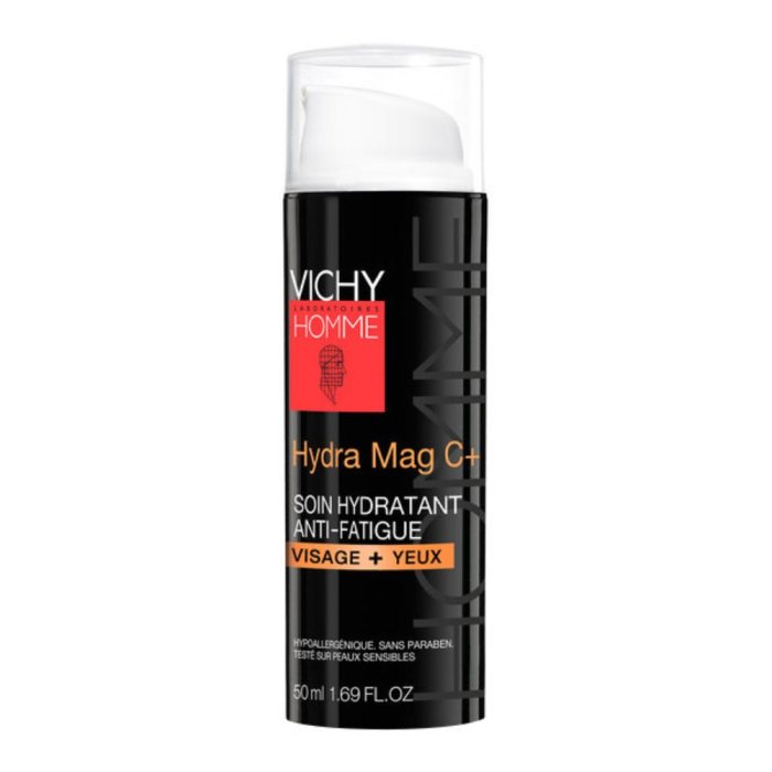 Vichy Homme - Hydra Mag C + Trattamento Idratante Anti-Fatica Viso + Occhi 50 ml