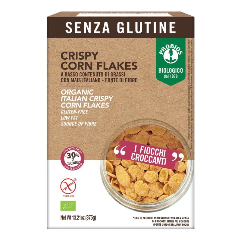 VVM Crispy Corn Flakes 375 g - cereali corn flakes croccanti per colazione