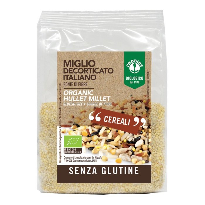 Miglio decorticato 400 g - cereale integrale per zuppe e insalate