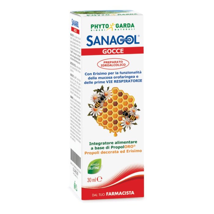Phytogarda  Rimedi Naturali Sanagol Propoli Integratore Gocce 30 ml