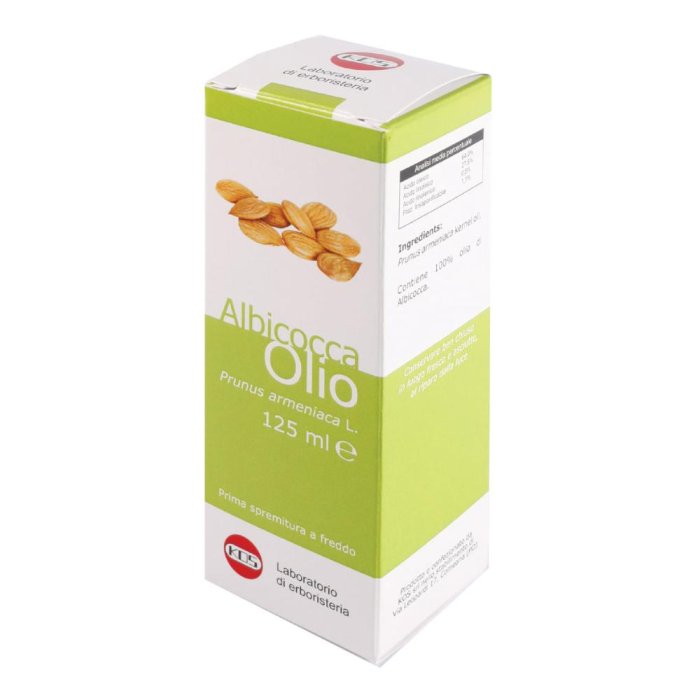 Olio di Albicocca 125 ml - olio vegetale emolliente per viso, corpo e capelli