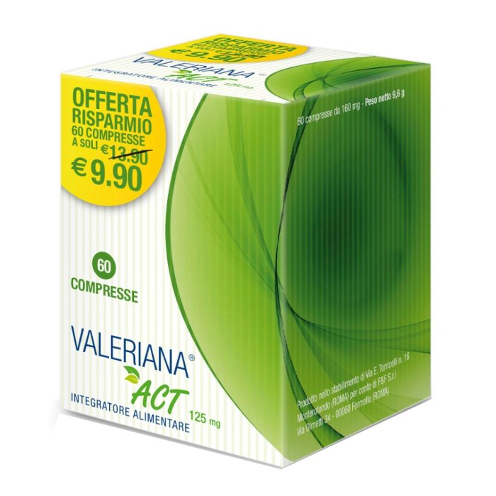 Valeriana Act Integratore Alimentare 60 Compresse