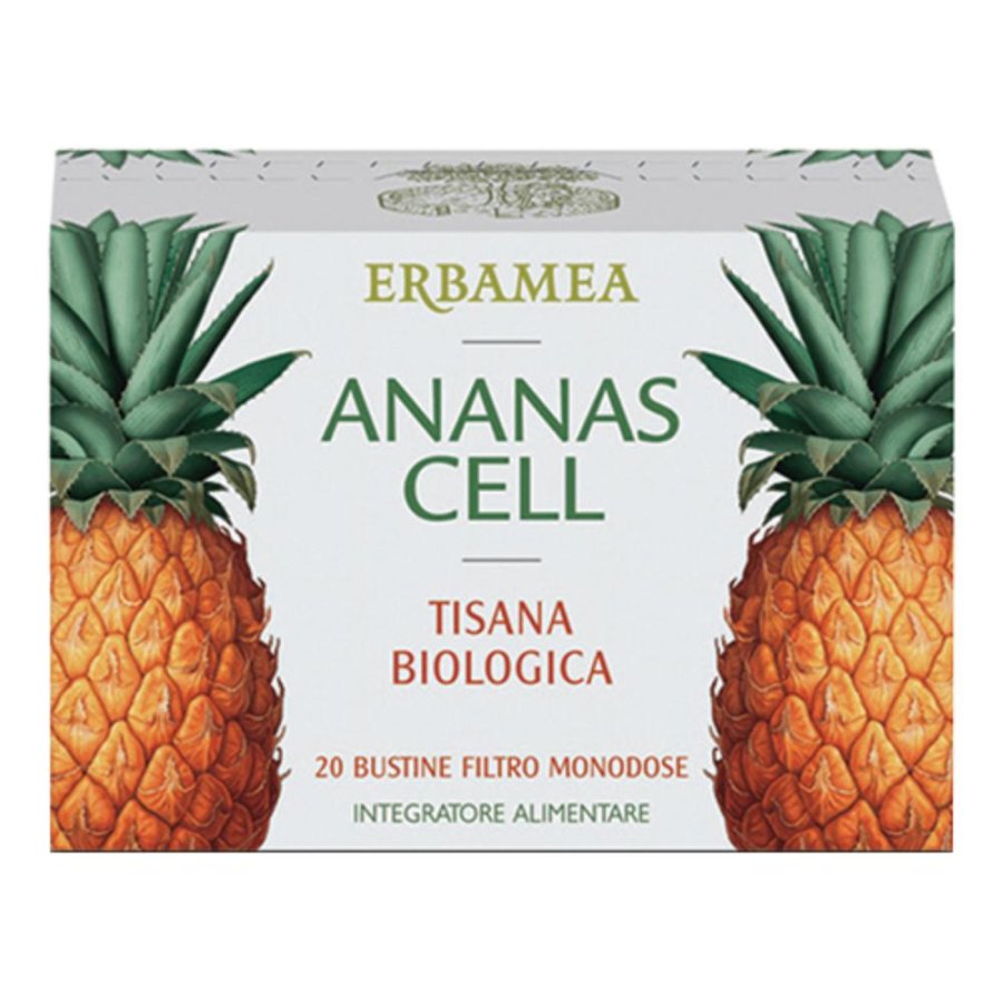 Ananas Cell Tisana Biologica 20 Bustine Drenante Anticellulite per Gambe e Pancia Ananas Cell Tisana Biologica 20 Bustine Drenante Anticellulite per Gambe e Pancia