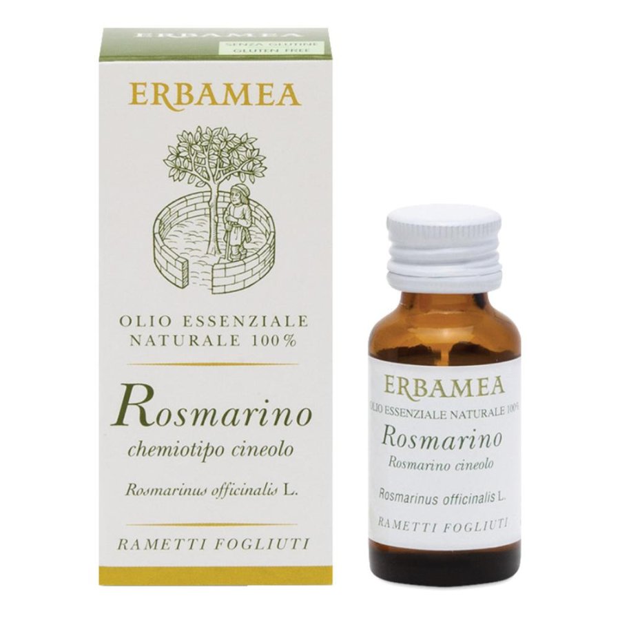 Erbamea Rosmarino Olio Essenziale Chemiotipo Cineolo 10 ml Erbamea Rosmarino Olio Essenziale Chemiotipo Cineolo 10 ml