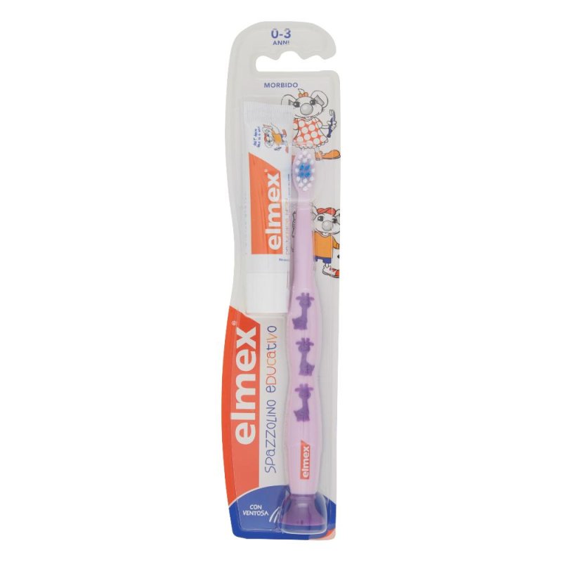 elmex  Bimbi Spazzolino Delicato Igiene Dentale Quotidiana 0-3 Anni