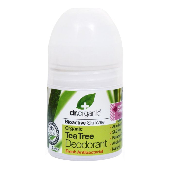 DR ORGANIC TEA TREE DEODORANTE