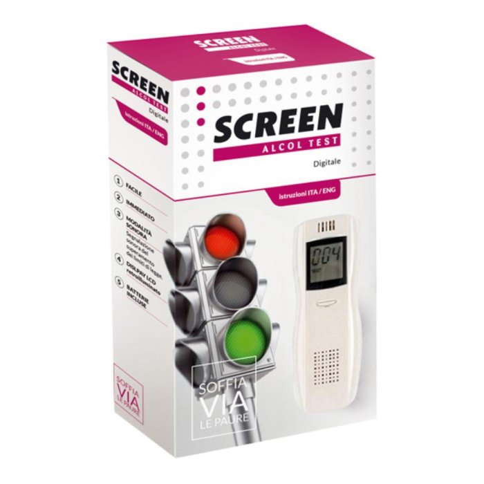 Screen Alcol Test Digital - etilometro digitale per autocontrollo alcol