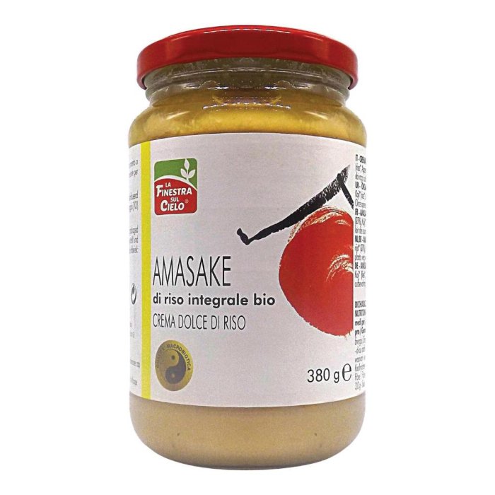 Amasake di riso integrale bio - dessert dolce naturale da riso fermentato senza zuccheri aggiunti