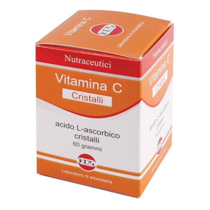 Kos Vitamina C Cristalli Integratore di Acido L-Ascorbico 60g
